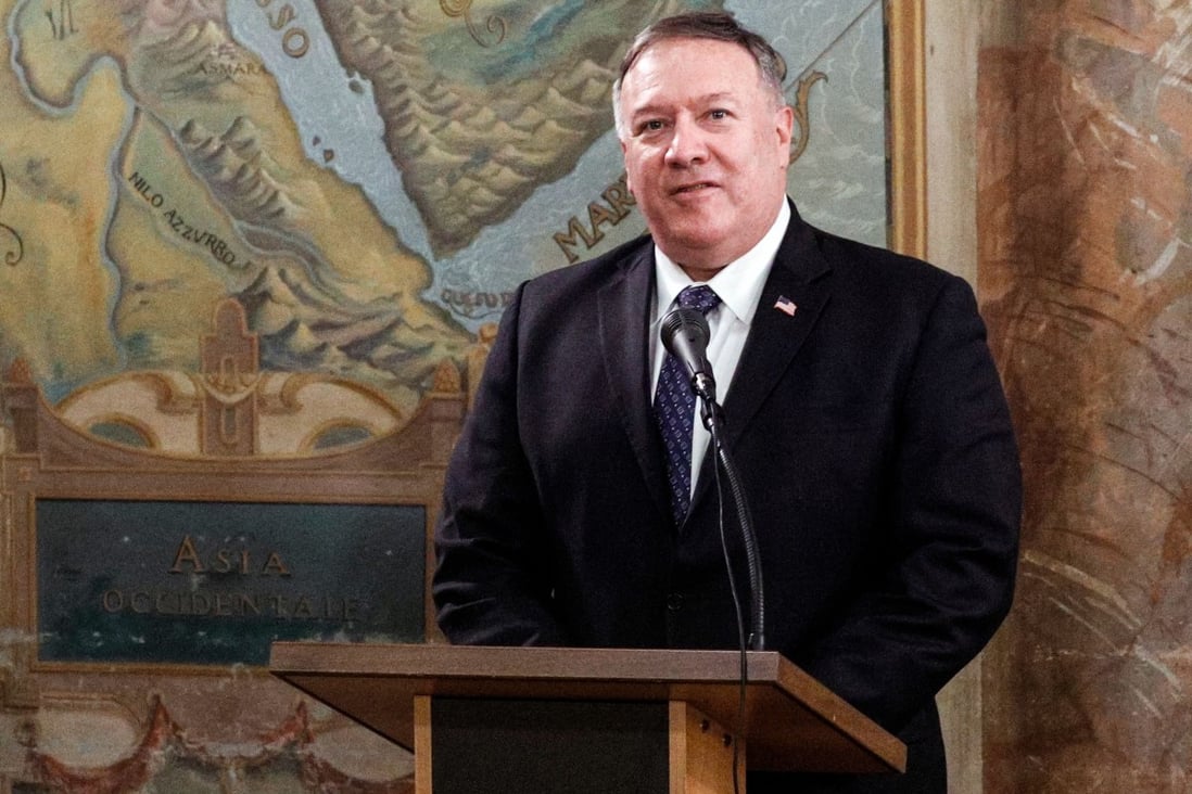 US Secretary of State Mike Pompeo will head to Tokyo on Sunday, where he will meet counterparts from Australia, India and Japan. Photo: AFP