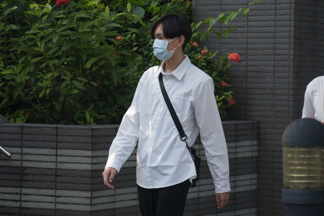 Defendant Wu Man-chun, 18, leaves Kowloon City Court after being acquitted on Monday of obstructing a public place during a protest last year. Photo: Brian Wong
