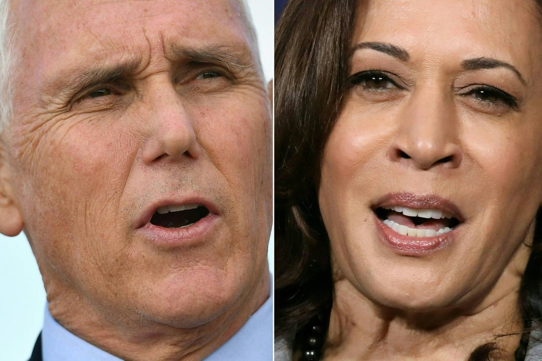 US Vice-President Mike Pence and Senator Kamala Harris will take the stage Wednesday under extraordinary circumstances. Photo: AFP