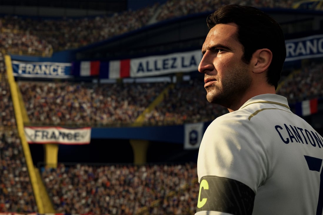 Former Manchester United, Marseille and France star Eric Cantona in Fifa 21. Photo: EA Sports