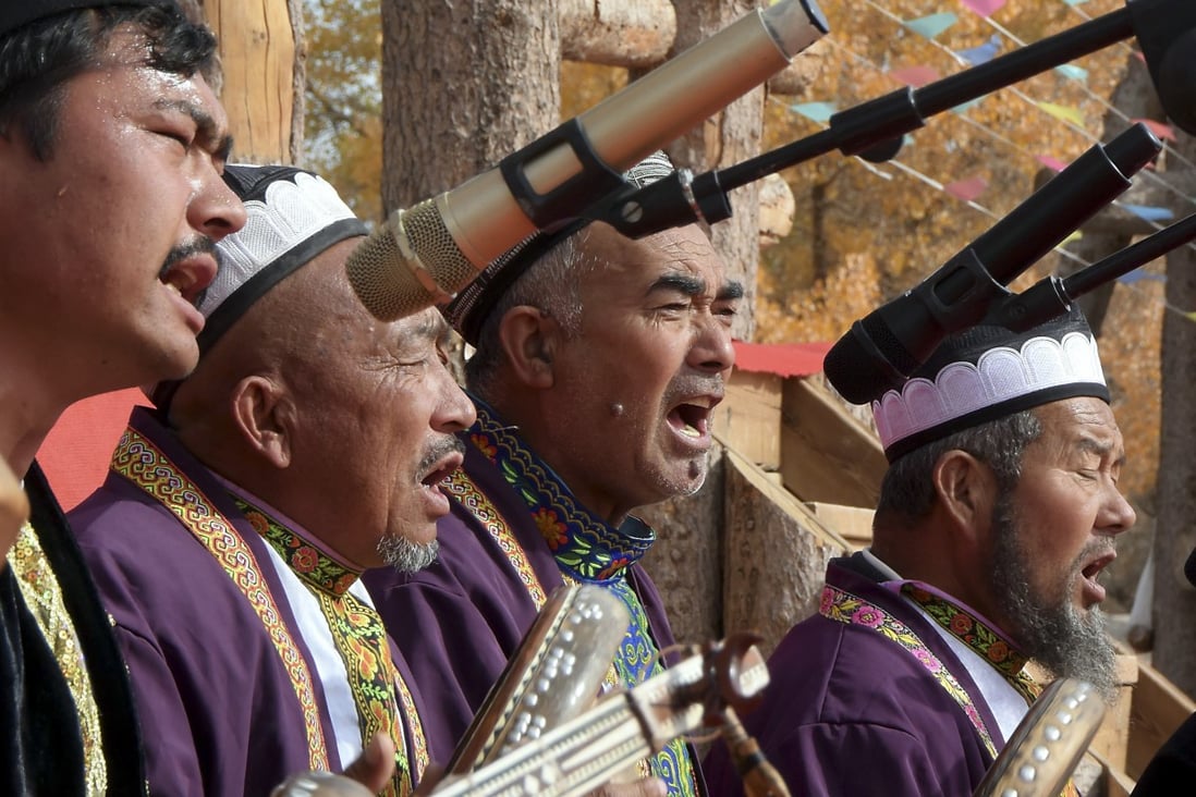 Local singers perform at a festival in Bachu, Xinjiang. Music from Xinjiang and the rest of the northwest has been influencing Chinese music since the 1960s. Photo: Xinhua