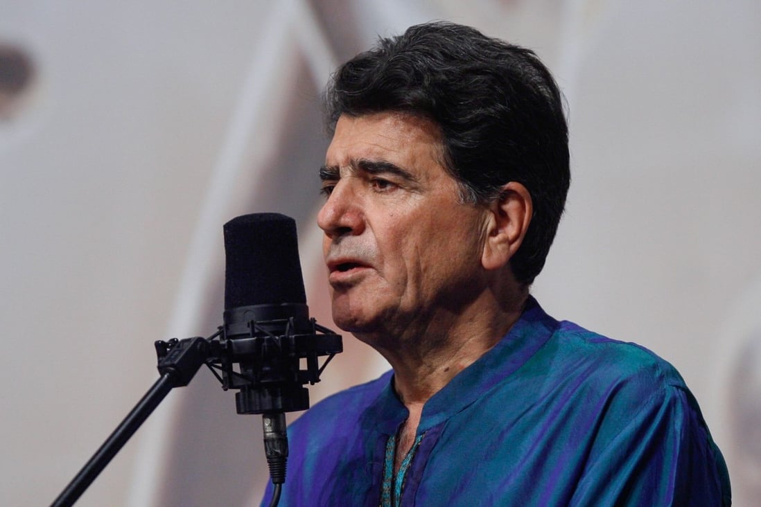 Iran’s legendary musician Mohammad Reza Shajarian sings in Tehran in October 2008. Photo: ISNA via AFP