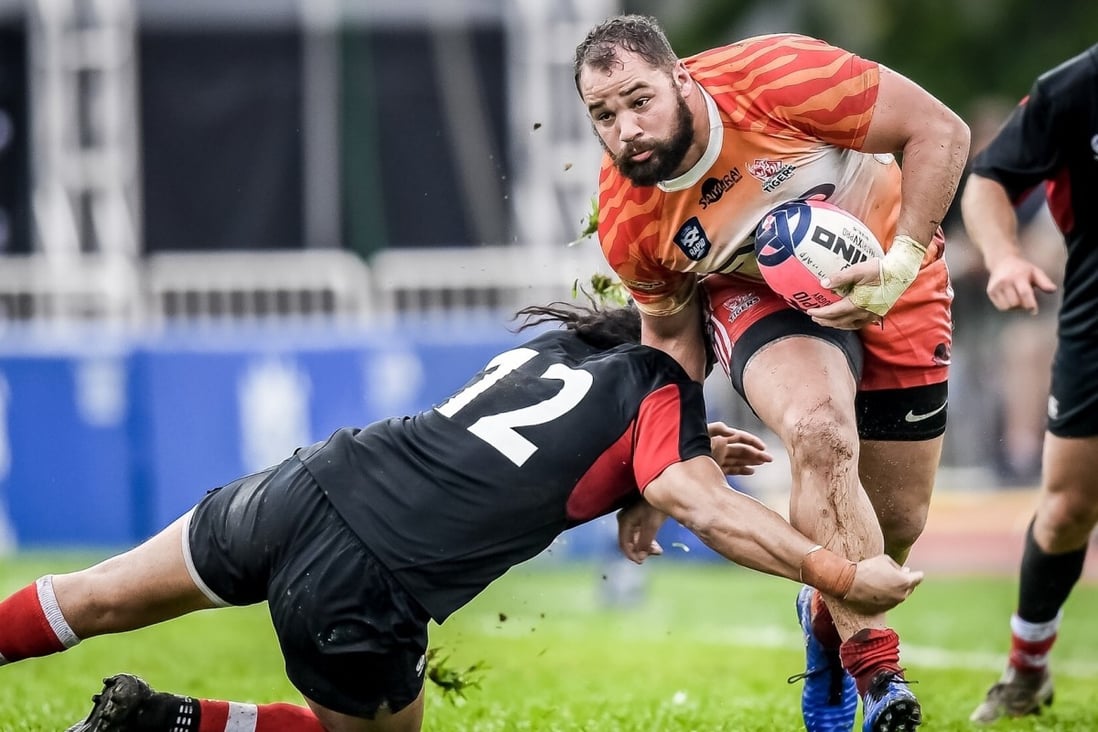 South African rugby player Luke van der Smit played for Hong Kong-based South China Tigers in first Global Rapid Rugby season. Photo: Handout