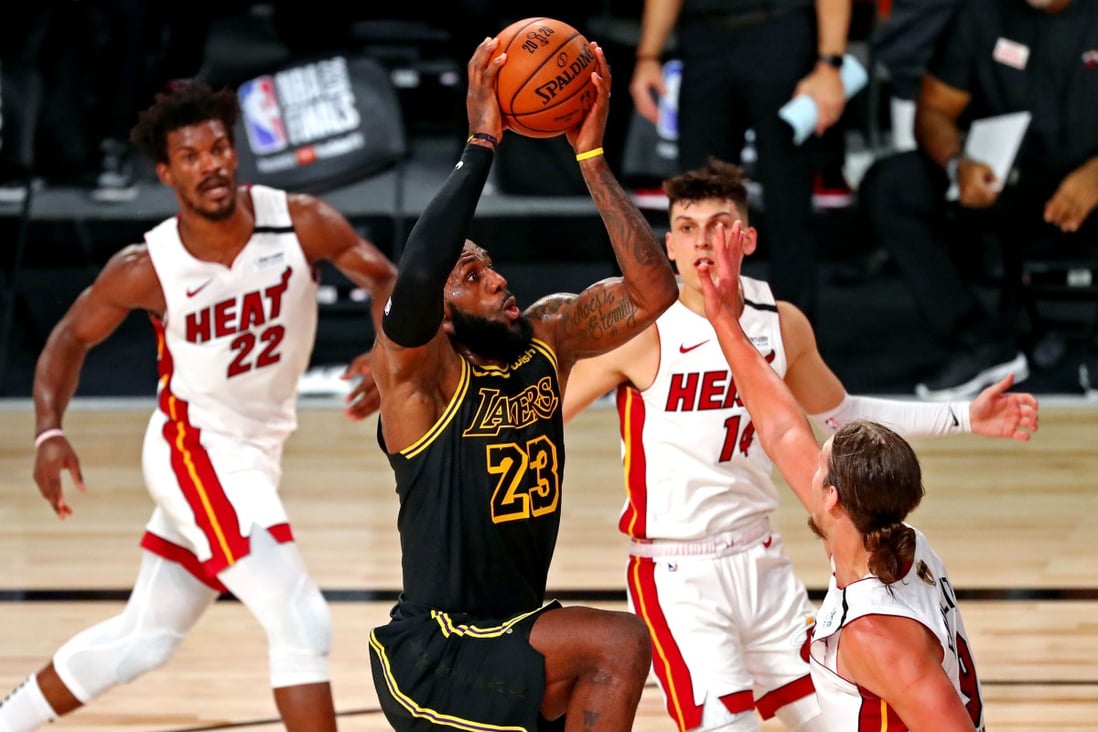 The NBA returned to mainland screens as the Miami Heat defeated eventual champion Los Angeles Lakers in game 5 of the finals. Photo: USA Today