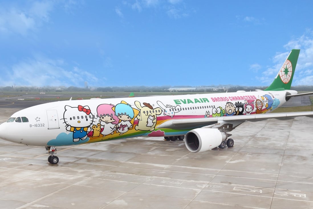 An EVA Airways jet is readied for a flight to nowhere from Taiwan, taking off and landing in the same place so passengers can experience ‘overseas-like travel’. Photo: courtesy of EVA Airways