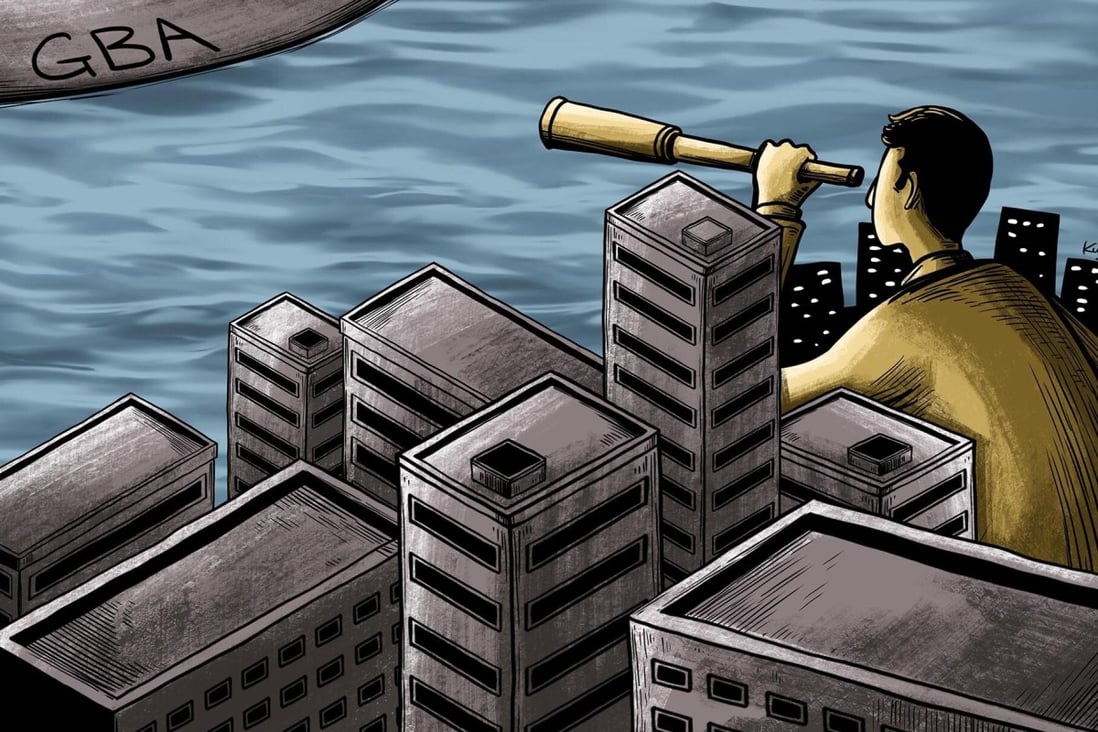 The Greater Bay Area may be the answer to Hong Kong’s land woes. Illustration: Kuen Lau
