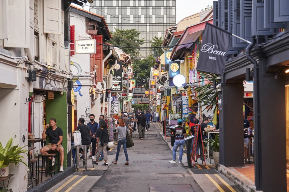 The Kampong Glam area of Singapore. The country’s economy could be showing signs of life, with third-quarter GDP increasing slightly from the second quarter. Photo: Bloomberg