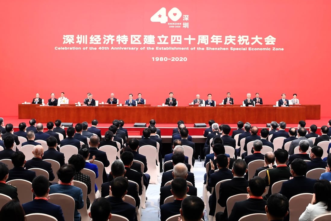 Chinese President Xi Jinping was full of praise for the people of Shenzhen. Photo: Xinhua