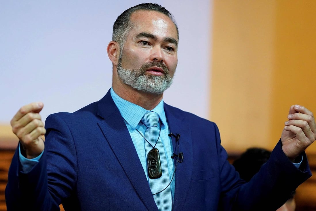 Billy Te Kahika, co-leader of the party Advance New Zealand, said Facebook has ‘officially interfered with the New Zealand 2020 elections’ after shutting down his party’s page. Photo: AFP