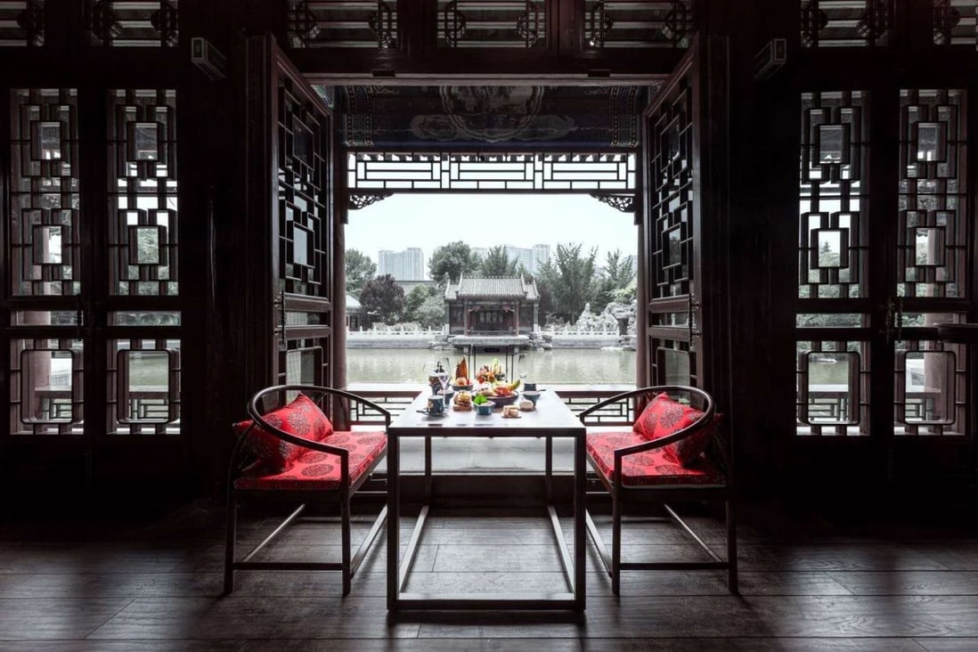 The back garden of Prince Shuncheng Mansion, also known as Jun Wang Fu, in Beijing opened to the public for the first time in its 400-year history last month as a dining venue. Photo: Courtesy of Prince Shuncheng Mansion