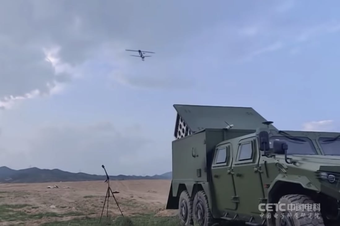 Video footage shows the kamikaze drones being test-launched last month. Photo: Weibo