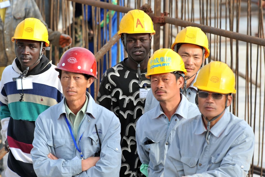 The number of Chinese workers in Africa fell between 2015 and 2018 after Beijing began signing fewer deals for less money. Photo: AFP