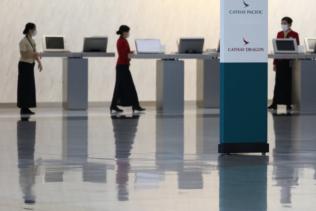 The CommonPass framework for health status verification has been trialled by Cathay Pacific. Photo: Nora Tam