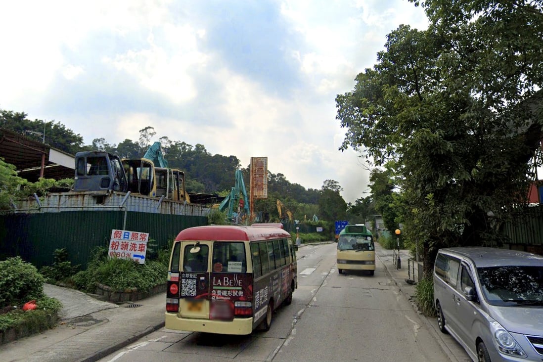 The incident occurred on a section of Castle Peak Road near Yuen Long. Photo: Handout