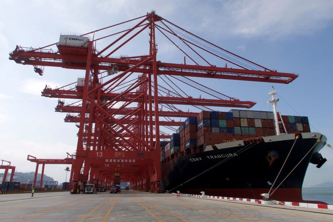 China’s container shipments have risen steadily in the second half of 2020. Photo: Reuters
