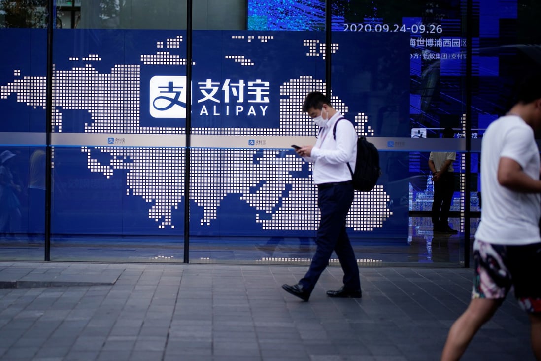 Ant Group owns China’s largest mobile payment app, Alipay. Photo: Reuters