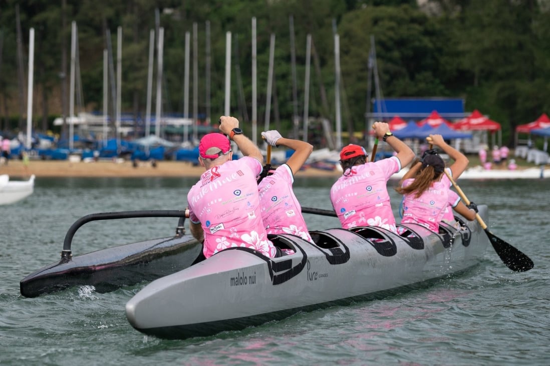 Lantau Boat Club host their first Pink Day for breast cancer. Due to Covid-19 restrictions, paddlers, hikers and runners took part all across Hong Kong simultaneously. Photos: Three Peak Media