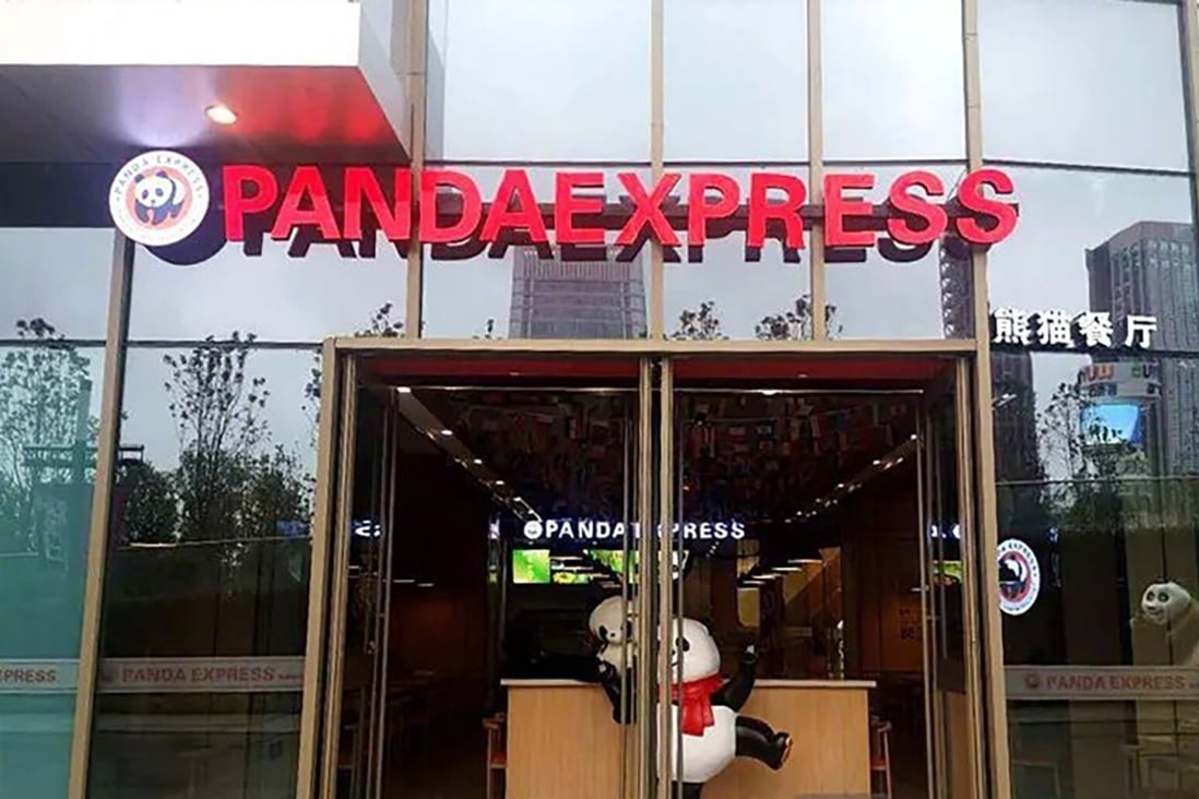 Panda Express in Kunming, southwestern China, has been accused of being an imitation of the US chain of the same name. Photo: Weibo