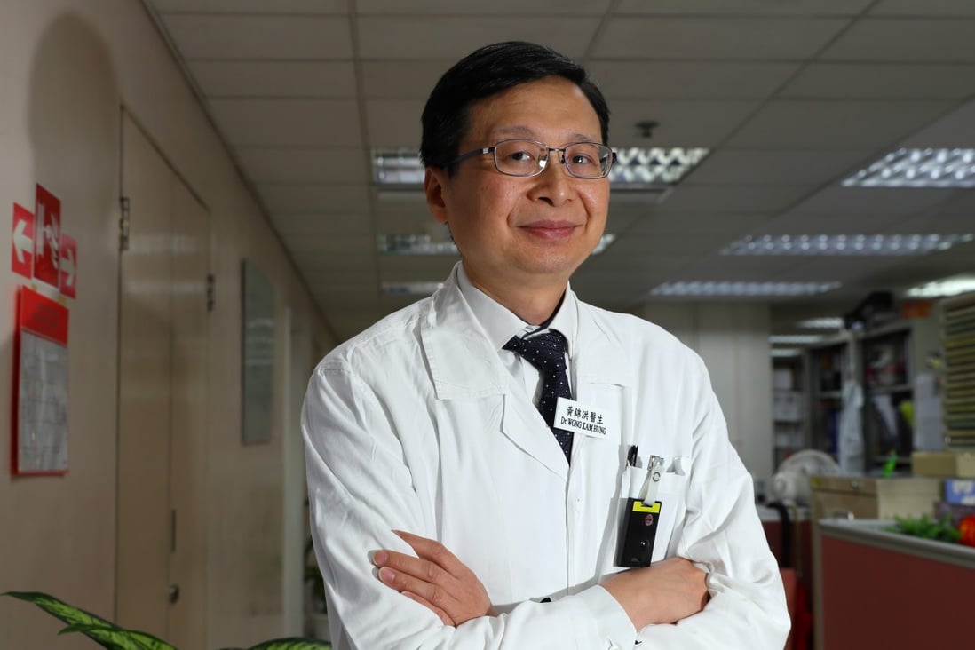 Dr Wong Kam-hung, director of Hong Kong Cancer Registry, at Queen Elizabeth Hospital in Yau Ma Tei. Photo: Edmond So