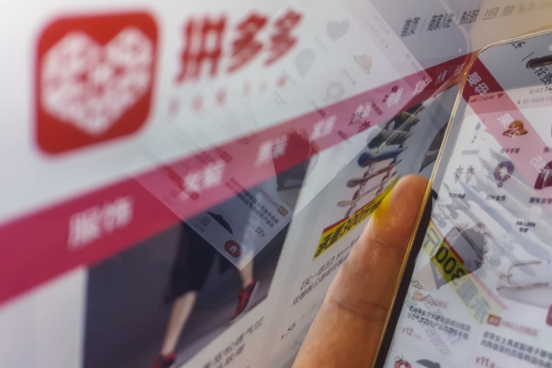 Founded in 2015, social commerce app operator Pinduoduo had 683 million annual active users in the 12 months to June 30. Photo: SCMP