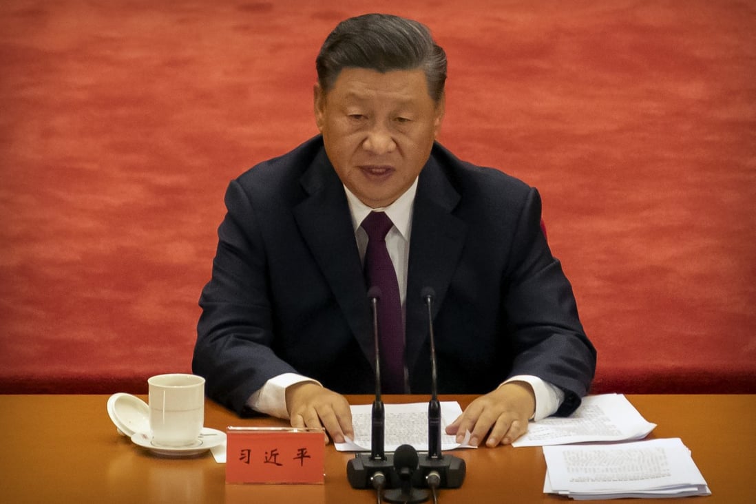 Chinese President Xi Jinping speaks. Photo: AP