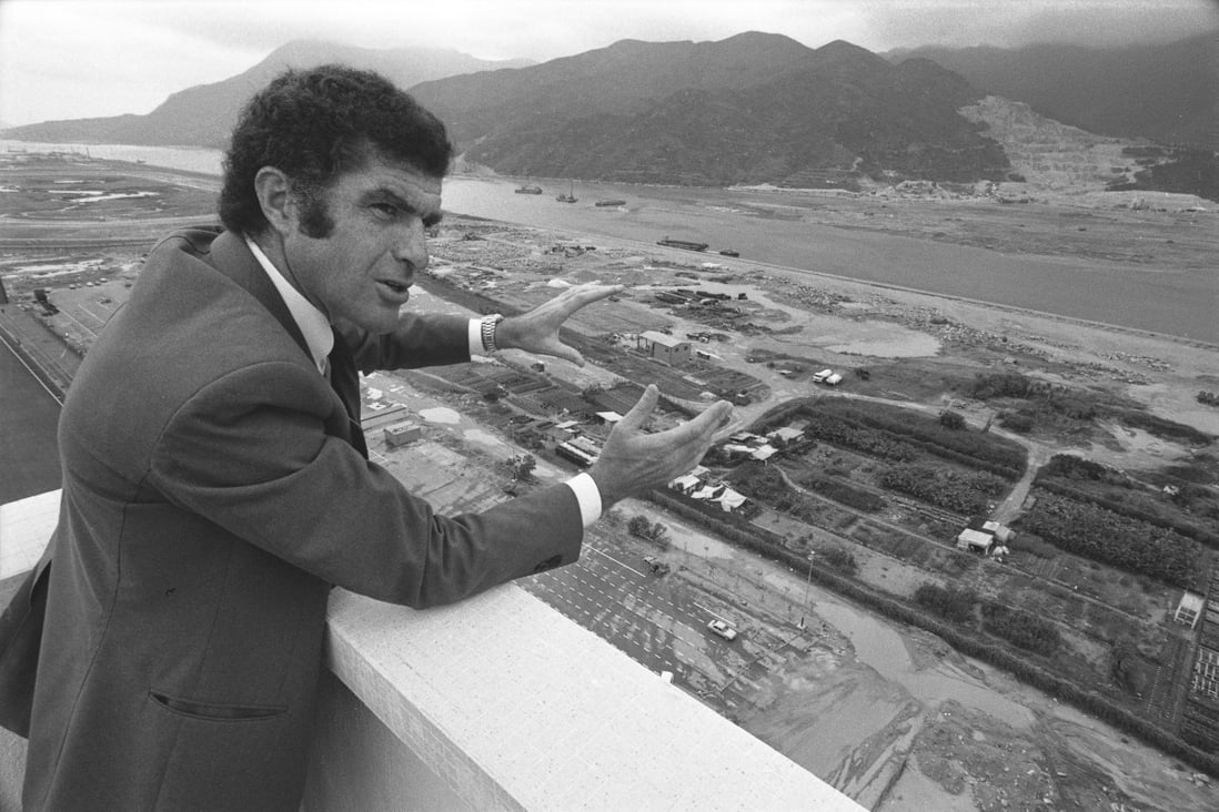 David Griffiths, CEO of the Jubilee Sports Centre, at the construction site, in 1978. Photo: SCMP