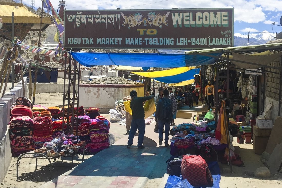 A market in India’s Ladakh region. As border tensions with China continue, traders are losing an important lifeline. Photo: Aakash Hassan