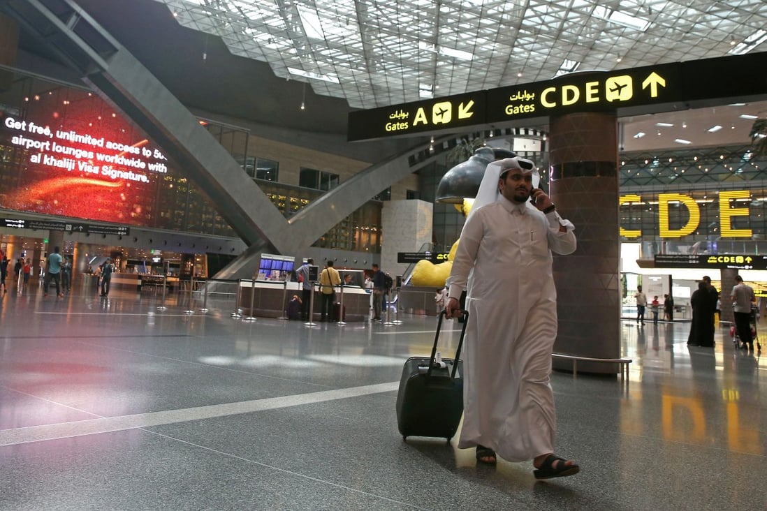 The departures lounge at the Hamad International Airport in Doha. File photo: AFP