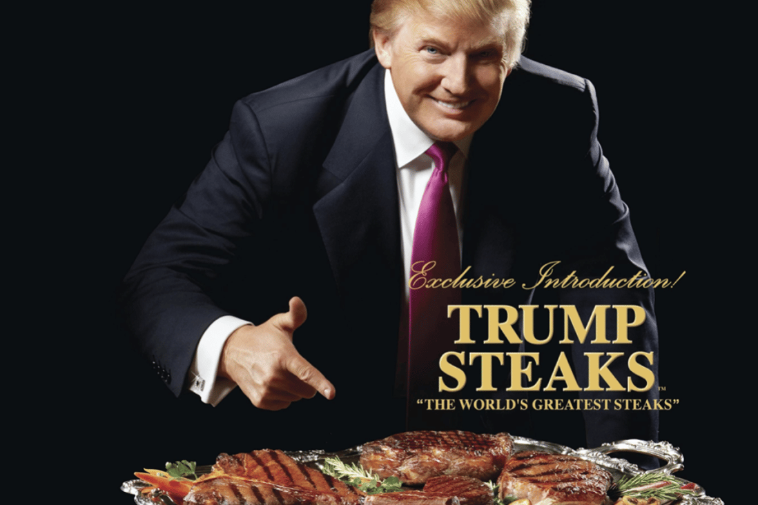The steak and meat brand Trump Steaks is just one of President Donald Trump’s many failed business ventures. Photo: @TrumpSteaks/Twitter