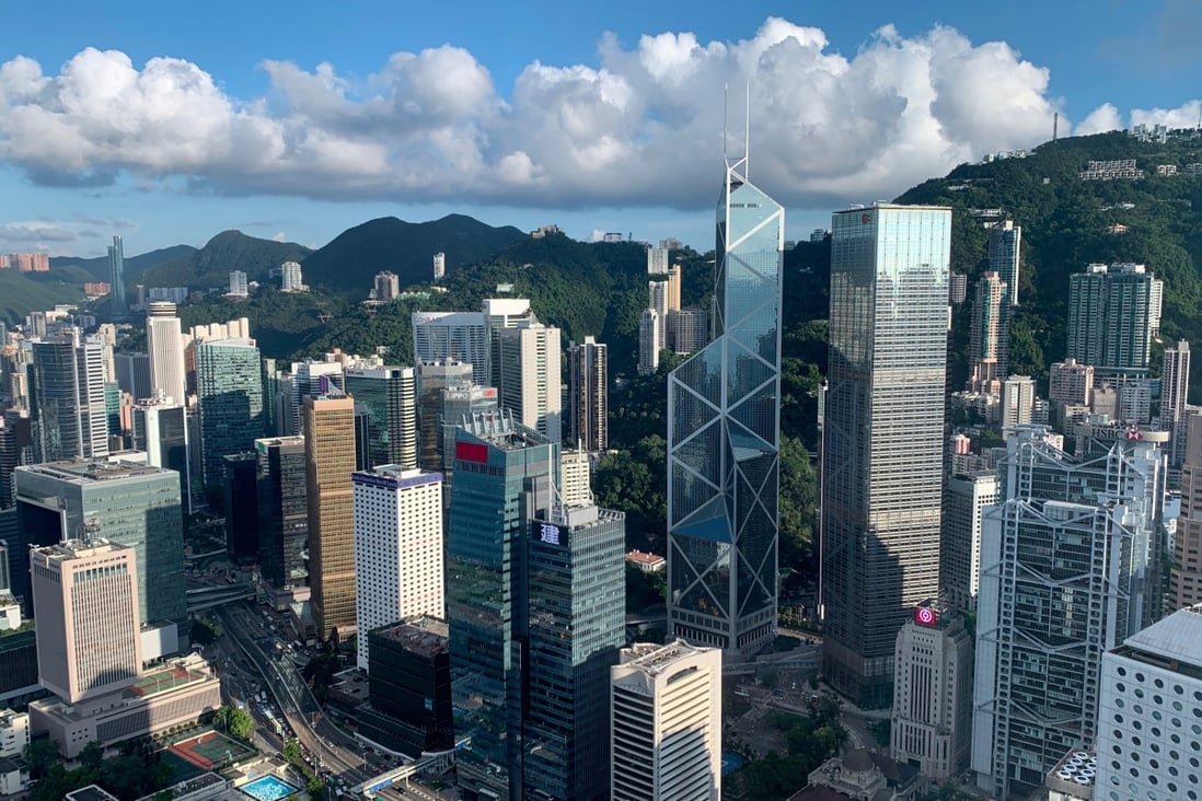 A general view of the Central financial district in Hong Kong on July 25, 2019. Photo: Reuters