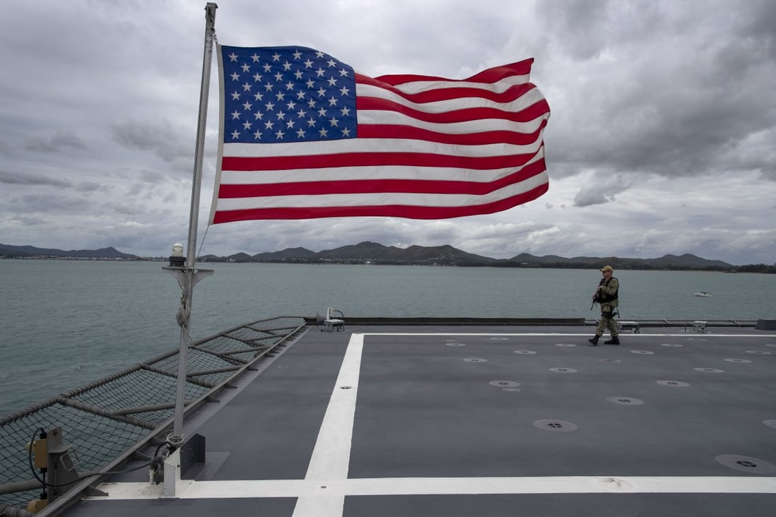 An officer patrols aboard the USS Montgomery, which took part in a maritime exchange with Asean states. The US needs to lay options on the table to maintain traction with countries in the region. Photo: AP