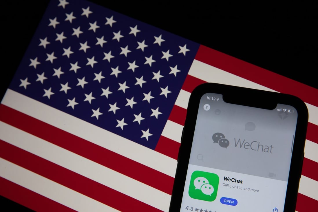 Tencent’s WeChat has an average of 19 million daily active users in the United States. Photo: EPA-EFE