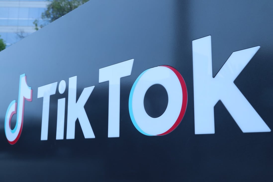 The TikTok logo outside the video-sharing social networking company’s US head office in Culver City, California, US. Photo: Xinhua