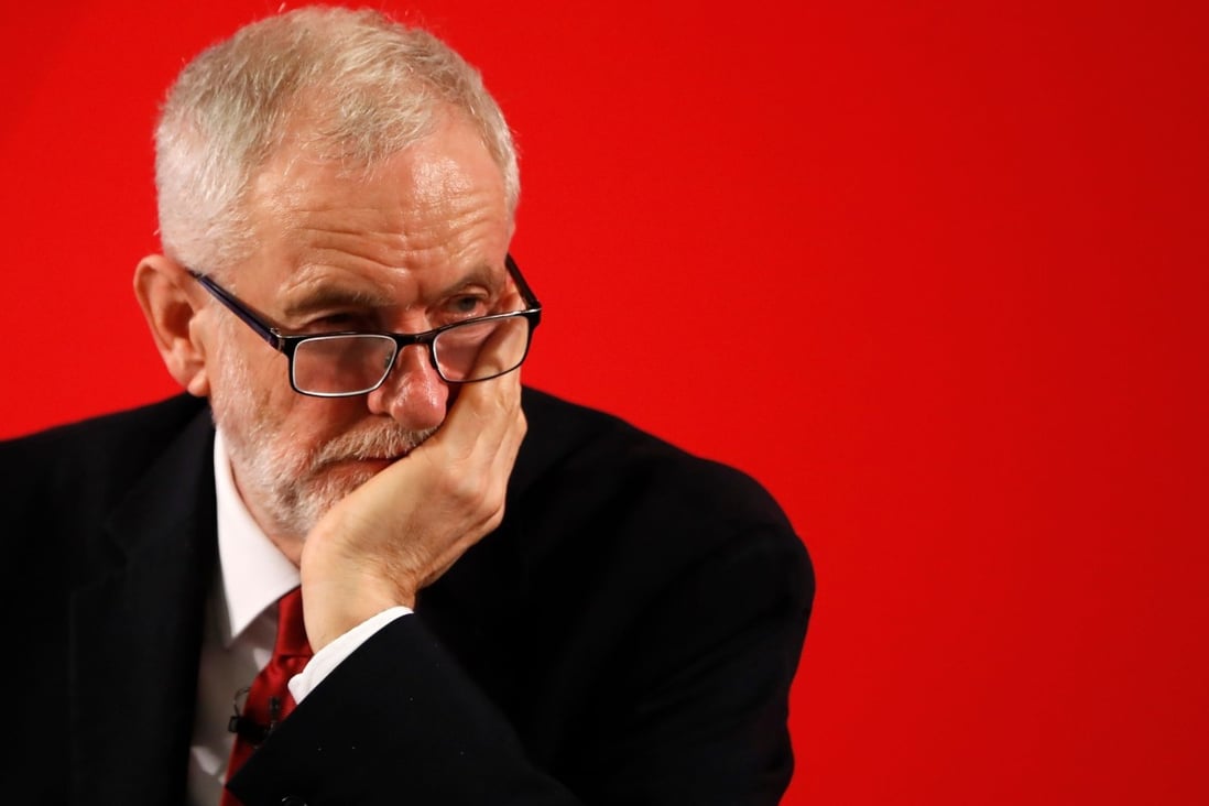 Former Labour Party leader Jeremy Corbyn pictured while still in post in November last year. Photo: AFP