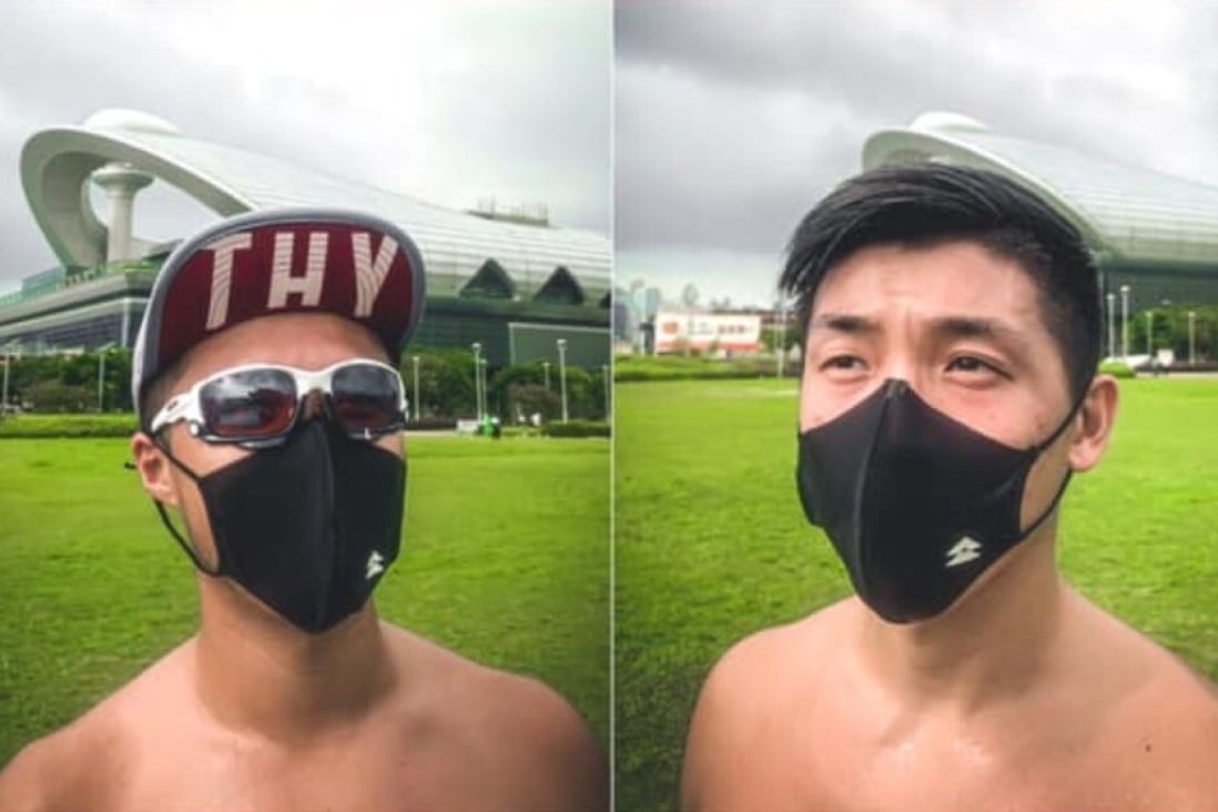 A new running mask by T8 is made from the same material as their undershorts. Photo: Action Panda