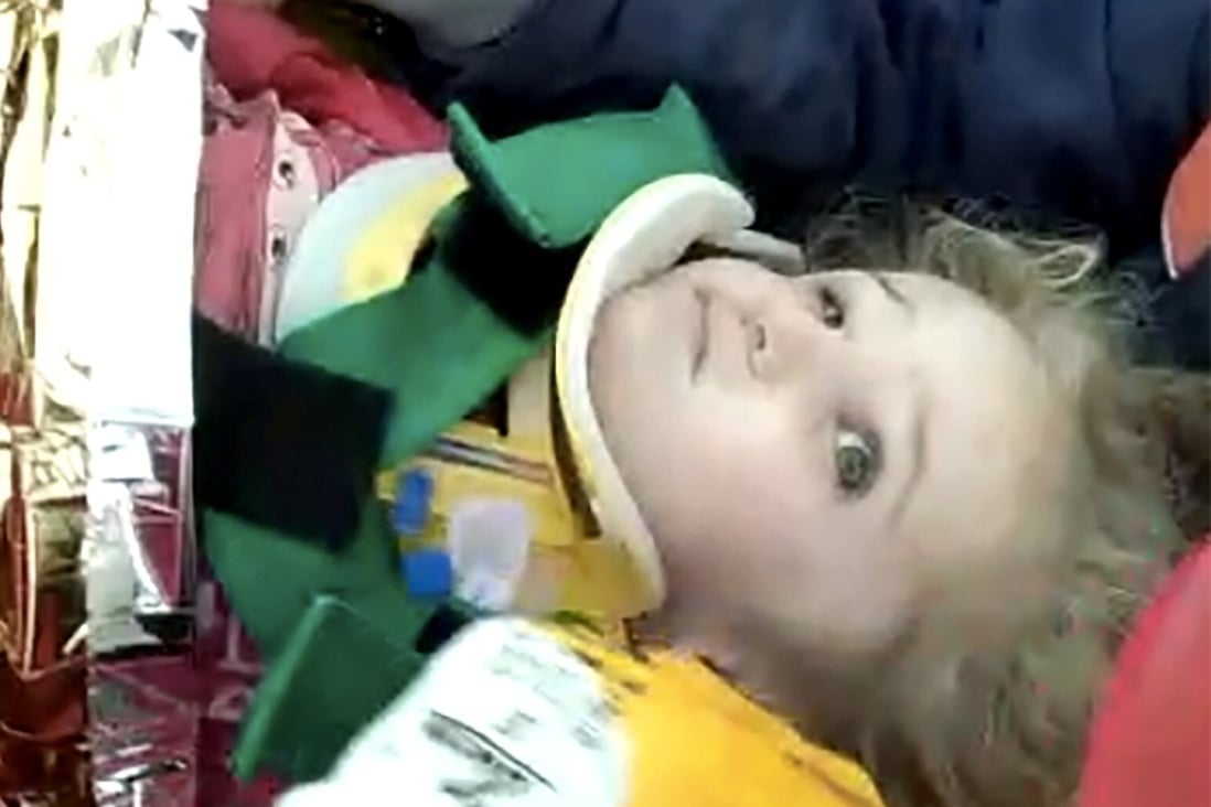 Girl 3 Rescued From Rubble 65 Hours After Turkey Earthquake South China Morning Post
