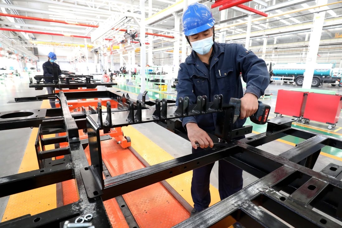 China’s overall economy has continued its recovery from the impact of the coronavirus, with growth in the third quarter accelerating to 4.9 per cent. Photo: Xinhua