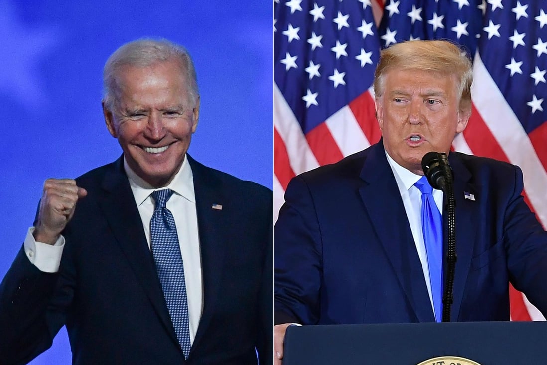 Democratic presidential nominee Joe Biden and US President Donald Trump. Photo: AFP