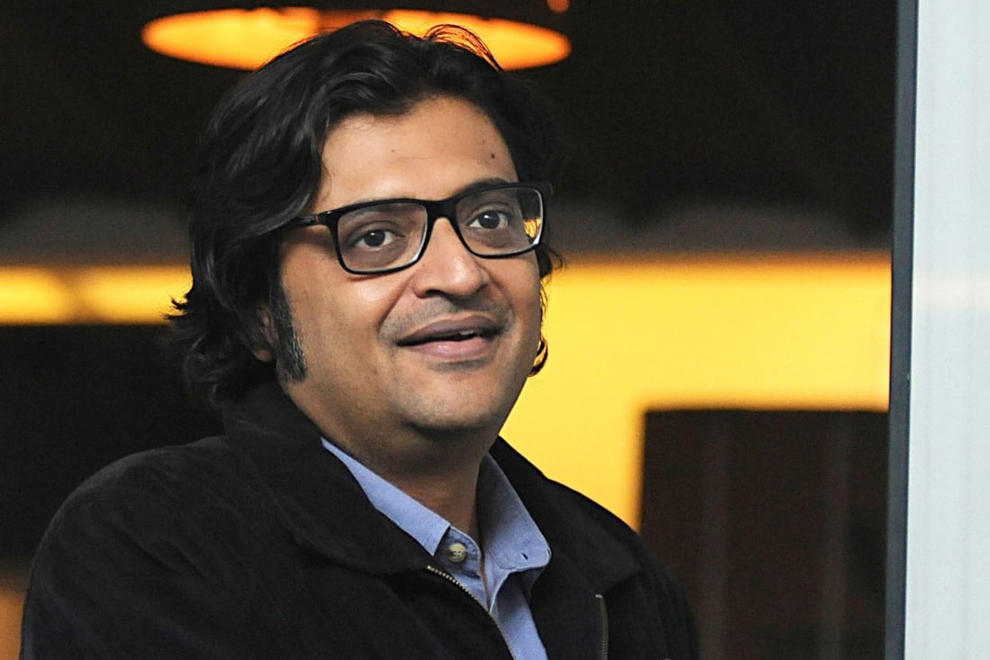 Indian television news anchor Arnab Goswami. Photo: AFP