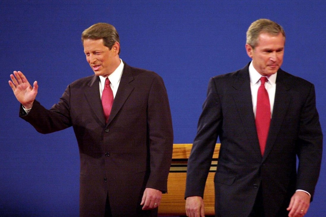 It took 36 days of legal wrangling and a Supreme Court ruling to give George W. Bush (right) the presidency over Al Gore in the 2000 election. Photo: AFP