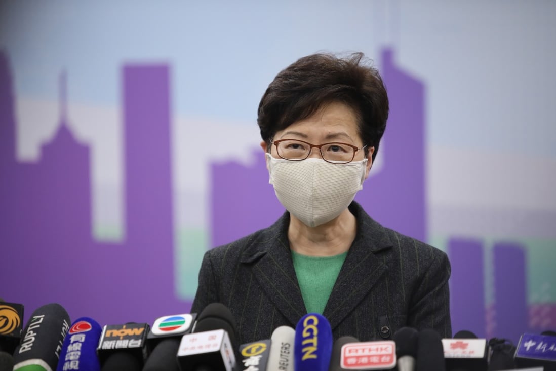 Carrie Lam says Hong Kong is a place that exercises the rule of law. Photo: Simon Song