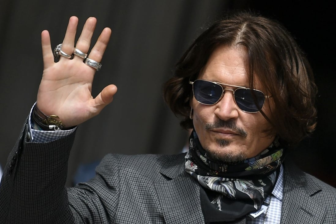 Actor Johnny Depp arrives at his libel trial against News Group Newspapers (NGN), at the High Court in London. Photo: AFP