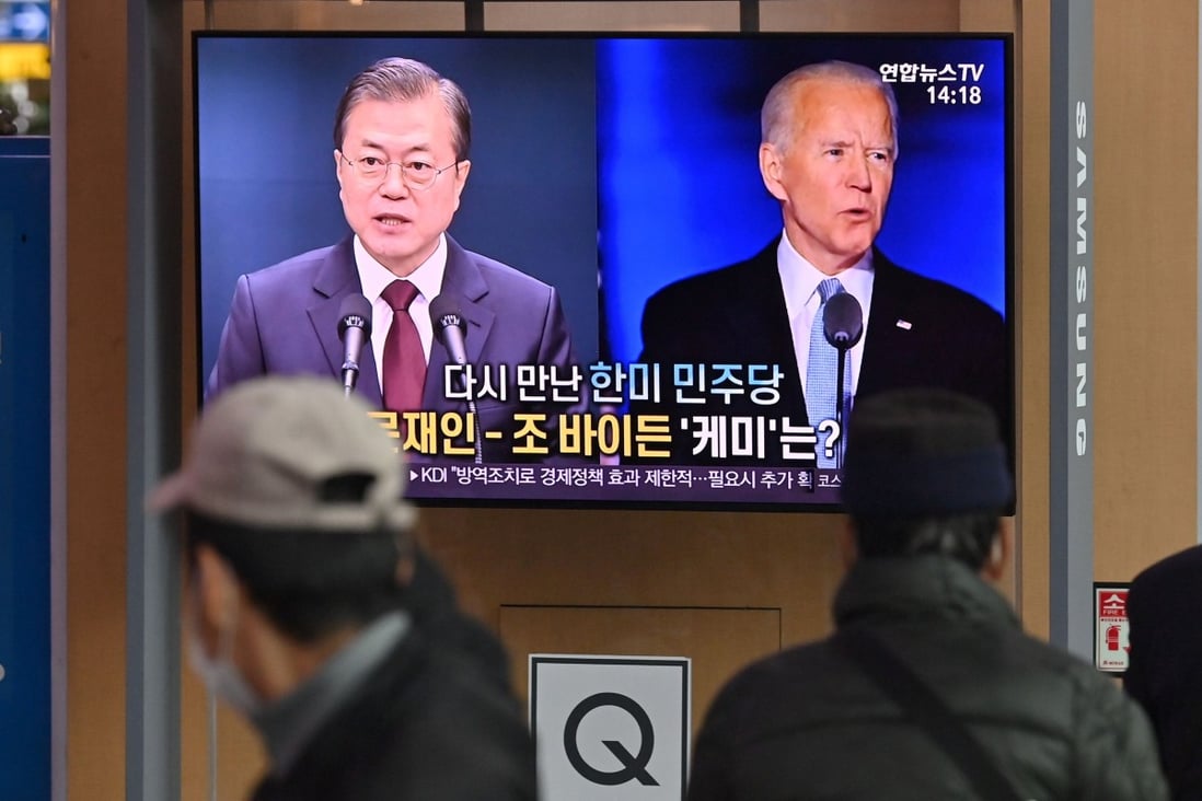South Korea plans to work with the incoming Biden administration to continue the North Korea strategy pursued by US President Donald Trump. Photo: AFP