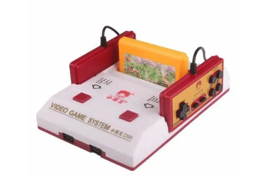 A video game system from Chinese console maker Subor. The product is widely known for its resemblance with the Famicom, the original Japanese version of the Nintendo Entertainment System. Photo: Weibo