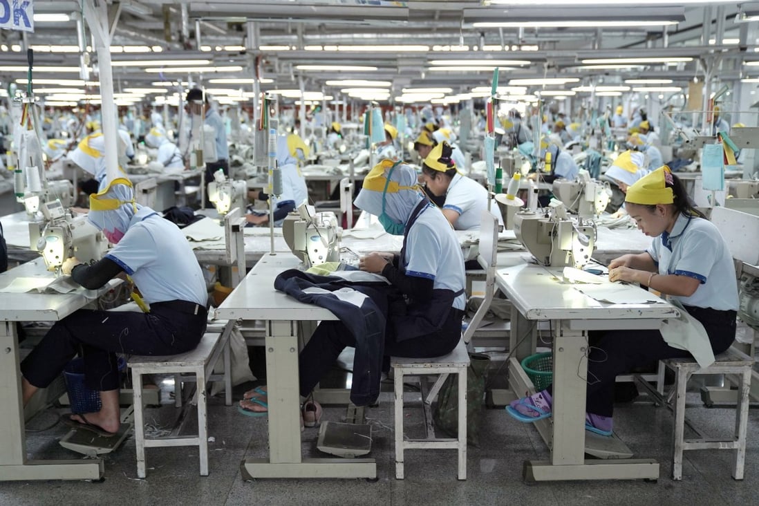 Workers operate sewing machines at a factory in Central Java that makes apparel – one of the sectors Indonesia plans to prioritise under the potential new trade deal with the US. Photo: Bloomberg
