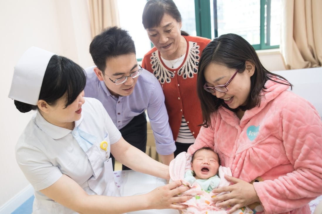 Chinese mothers gave birth to 14.65 million babies in 2019, down from 15.23 million in 2018, according to data from National Bureau of Statistics. Photo: Xinhua