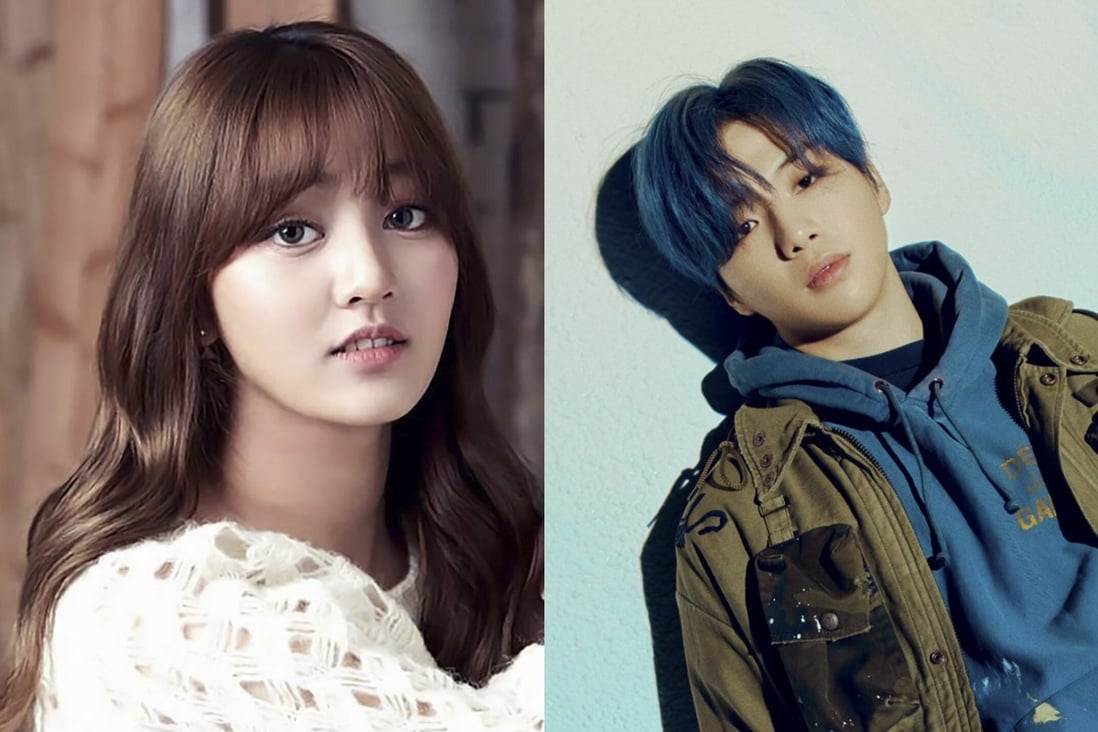 K-pop stars Jihyo of Twice (left) and Kang Daniel have split up due to their hectic work schedules.