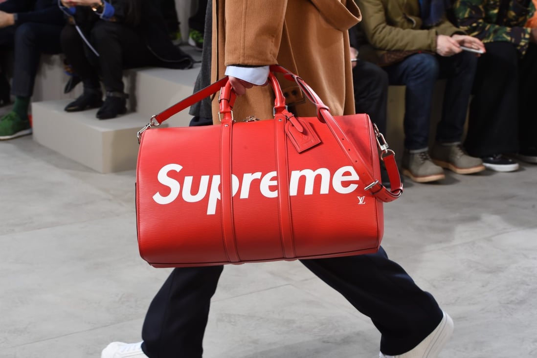 Louis Vuitton's autumn-winter 2017 New York-inspired menswear collection features products in collaboration with streetwear brand Supreme. Photo: Louis Vuitton