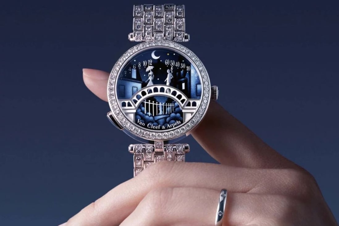 Van Cleef & Arpels Pont De Amoureux watch and many other covetable pieces are back on display at the brand’s newly revamped Hong Kong boutique. Photo: VCA