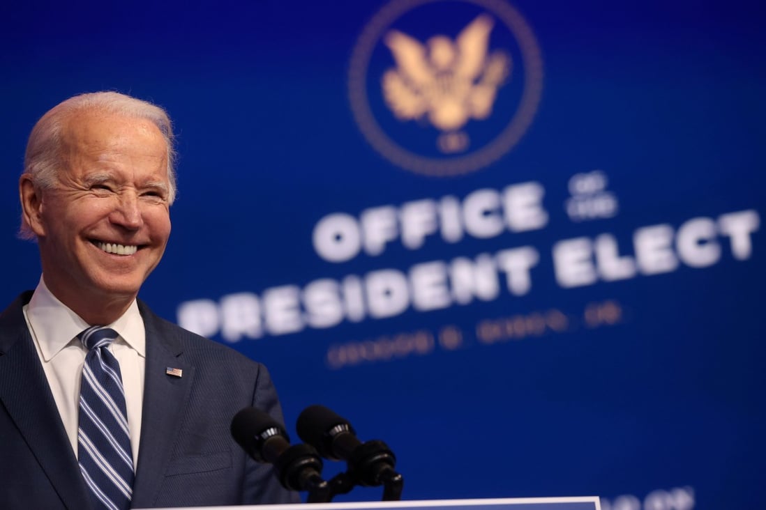 US president-elect Joe Biden inherits deep social divisions which will affect his foreign policy, former Chinese foreign vice-minister He Yafei has warned. Photo: Reuters